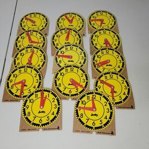 Judy‎ Instructo ~ 14 Mini Learning Time Teaching Clocks ~ Kids Education
